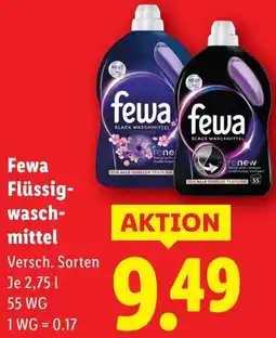 Lidl Fewa Flüssig- wasch- mittel Angebot