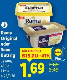 Lidl Rama Original oder Sooo Buttrig Angebot