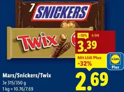 Lidl Mars/Snickers/Twix Angebot