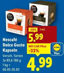 Lidl Nescafé Dolce Gusto Kapseln Angebot