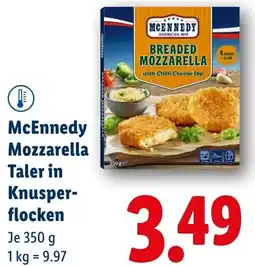 Lidl McEnnedy Mozzarella Taler in Knusper- flocken Angebot