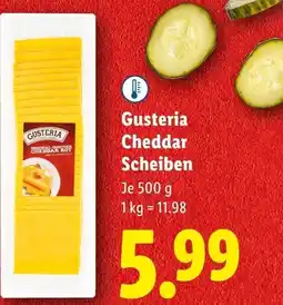 Lidl Gusteria Cheddar Scheiben Angebot