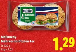 Lidl McEnnedy Mehrkornbrötchen 4er Angebot