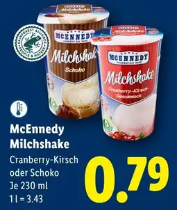 Lidl McEnnedy Milchshake Angebot