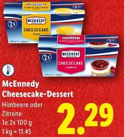 Lidl McEnnedy Cheesecake-Dessert Angebot
