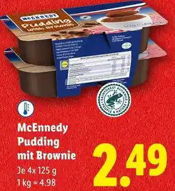 Lidl McEnnedy Pudding mit Brownie Angebot