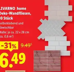 Lidl LIVARNO home Deko-Wandfliesen, Angebot