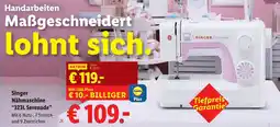 Lidl Singer Nähmaschine 323L Serenade Angebot