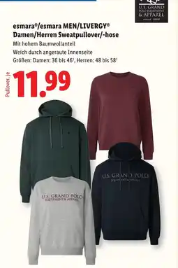 Lidl Damen/Herren Sweatpullover/-hose Angebot