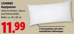 Lidl LIVARNO Kopfpolster Angebot
