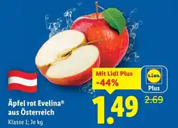 Lidl Äpfel rot Evelina aus Österreich Angebot