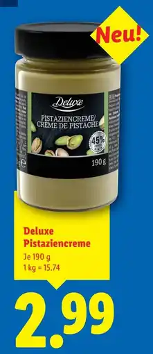 Lidl Deluxe Pistaziencreme Angebot