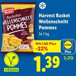 Lidl Harvest basket wellenschnitt pommes Angebot