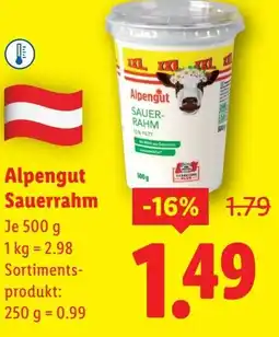 Lidl Alpengut Sauerrahm Angebot