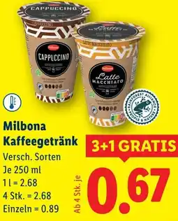 Lidl Milbona Kaffeegetränk Angebot