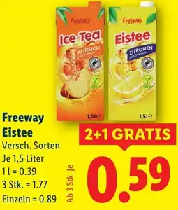 Lidl Freeway Eistee Angebot
