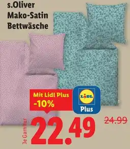 Lidl S.oliver makos.Oliver satin bettwäsche Angebot