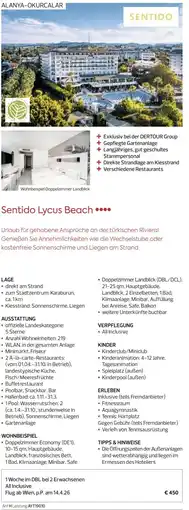 Billa Reisen Sentido Lycus Beach Angebot