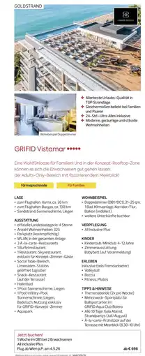 Billa Reisen GRIFID Vistamar Angebot
