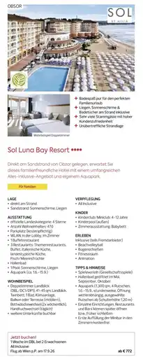 Billa Reisen Sol Luna Bay Resort Angebot