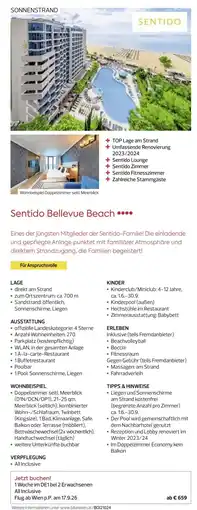 Billa Reisen Sentido Bellevue Beach Angebot