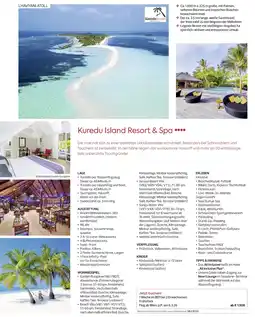 Billa Reisen Kuredu Island Resort & Spa Angebot