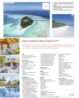 Billa Reisen Meeru Maldives Resort Island Angebot