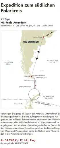 ruefa Expedition zum südlichen Polarkreis Angebot