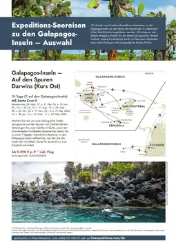 ruefa Galapagos-Inseln Auf den Spuren Darwins (Kurs Ost) Angebot