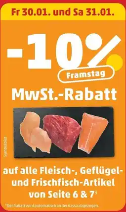 PENNY Fleisch-, Geflügel- und Frischfisch-Artikel Angebot