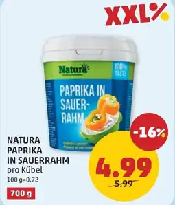 PENNY Natura paprika in sauerahm Angebot