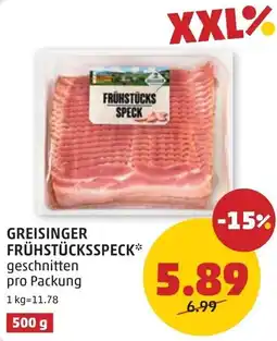 PENNY Greisinger frühstücksspeck Angebot