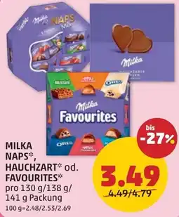 PENNY Milka naps hauchzart favourites Angebot