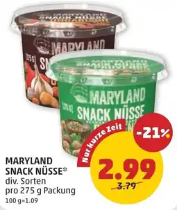 PENNY Maryland snack nüsse Angebot