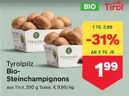 MPreis Bio-Steinchampignons Angebot