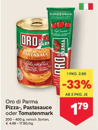 MPreis Pizza,pastasauce oder tomatenmark Angebot