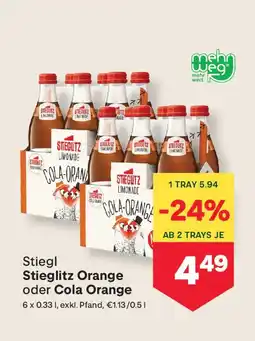 MPreis Stieglitz orange cola orange Angebot