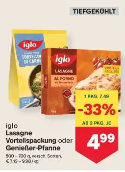 MPreis Lasagne vorteilspackung genießer-pfanne Angebot