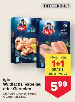 MPreis Wildlachs, kabeljau garnelen Angebot