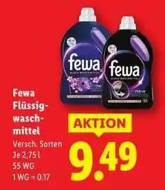 Lidl Fewa Flüssigwaschmittel Angebot