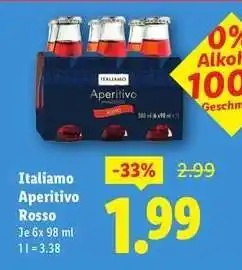 Lidl Italiano Aperitivo Rosso Angebot