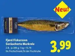 Lidl Fjørd Fiskursson Geräucherte Makrele Angebot