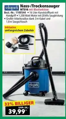 Norma Nass-/Trockensauger NT516 mit Blasfunktion Angebot
