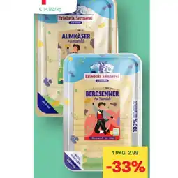 MPreis Erlebnissennerei Zillertal Käsescheiben versch. Sorten MPREIS Angebot