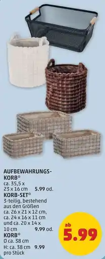 PENNY Aufbewahrungs korb Angebot