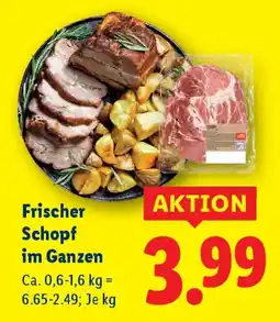 Lidl Frischer Schopf im Ganzen Angebot