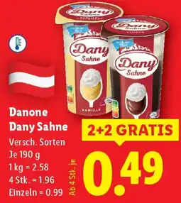 Lidl Danone Dany Sahne Angebot