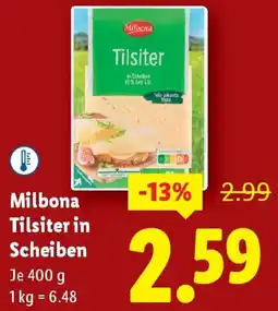 Lidl Milbona Tilsiter in Scheiben Angebot