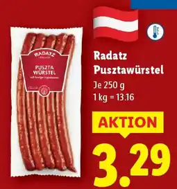Lidl Radatz Pusztawürstel Angebot