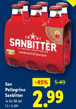 Lidl San Pellegrino Sanbitter Angebot